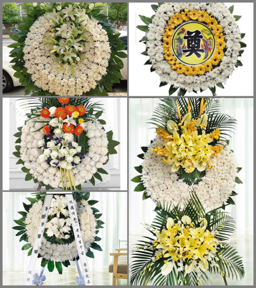 山西运城闻喜县河底镇常家岭村花圈速递